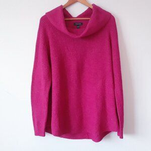 NWT Tahari Merino Wool Cowl Neck Sweater XL